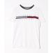 [TOMMY HILFIGER] короткий рукав футболка M белый мужской 