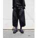 слаксы [my beautiful landlet] HIGH COUNT COTTON TWILL TUCK WIDE ANKLE PANTS мужской женский 