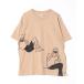 [Design Tshirts Store graniph] короткий рукав футболка L бежевый мужской 