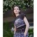  туника Checkered Short Bice/ проверка Short бюстье 
