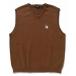 [XLARGE] безрукавка вязаный M Brown мужской 