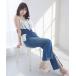  топ 2way гонки оборка Denim бюстье 