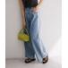  широкий брюки джинсы Denim Denim брюки боковой гонки Denim широкий брюки женский 