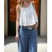  топ El mar хлопок гонки flair Cami 