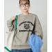[FREAK'S STORE] тренировочный cut and sewn свободный бежевый женский 