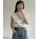 [Thevon] безрукавка tops FREE grayish бежевый женский 