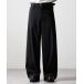  широкий брюки слаксы [CLEL]Grace Cloth Front Pocket 3D Pants / Grace Cross передний карман 3D брюки мужской женский 