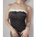  tube top bare top [.. видно ] точка оборка tube top / cup имеется внутренний bare top стразы точка рисунок полька-дот оборка ga- Lee...