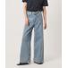  широкий брюки джинсы Denim Denim брюки [MARW UNITED ARROWS]5 карман широкий Denim брюки женский 