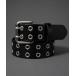  ремень [ унисекс ]W петелька двойной булавка PU кожаный ремень 40mm / Корея Street * gran ji*Y2K*fes мужской женский 