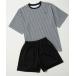  купальный костюм [FILA: filler ] Kids окантовка Rush футболка + шорты выставить купальный костюм внутренний шорты в одном корпусе Kids ребенок мужчина девочка 