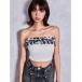  tube top bare top Symmetry GYDA искусственный мех Leopard бюстье 