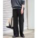  слаксы брюки [ дополнение ] semi flare pants женский 