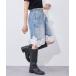  широкий брюки шорты джинсы Denim Denim брюки короткий хлеб [etsinta] кромка гонки легкий Denim шорты женский 