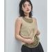 [feepur] безрукавка tops MEDIUM бежевый женский 