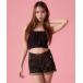  tube top bare top Lace-up Knit Bustier / гонки выше вязаный бюстье 