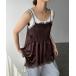  топ булавка tuck гонки Cami 