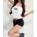  tube top bare top вышивка Logo / вязаный Bear tops