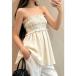  tube top bare top 2WAY автомобиль - кольцо атлас bare top & юбка 