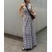 �h���X CHECK PATTERN CORSET DOCKING DRESS