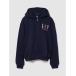  футболка тренировочный тяжелый to French Terry большой размер GAP Logo Zip выше Parker мужской женский 