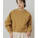  футболка тренировочный обратная сторона ворсистый OLUN~ Logo Raglan Short Sweat/~OLUN~ Logo вышивка la gran Short тренировочный женский 