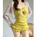  купальный костюм body type покрытие [Y2Kga- Lee ] топ на бретелях оборка gya The - body type покрытие One-piece купальный костюм женский 
