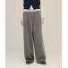  широкий брюки слаксы брюки [eL]Stripe Lace Pants/1049488 женский 