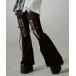  брюки [AdaNous/adanas] гонки выше flare pants женский мужской 