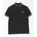 [FRED PERRY] one отметка рубашка-поло с коротким рукавом S черный мужской 