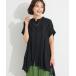 [CRAFT STANDARD BOUTIQUE] короткий рукав туника FREE черный женский 