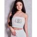  tube top bare top SymmetryGYDA bijou Mini мохнатый вязаный бюстье 