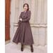 One-piece [ Nogizaka 46 золотой река .. san "надеты" ] выполненный в строгом стиле дизайн длинный One-piece осень одежда зима одежда лучший погреб 