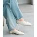 [LE TALON] Flat туфли-лодочки 24cm слоновая кость женский 