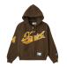  Champion Parker обратная сторона ворсистый X-girl x Champion REVERSE WEAVE(R) PATCHED LOGO ZIP UP HOODIE женский мужской 