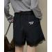  слаксы брюки Mary Quant mary quant MARY QUANT × PUBLUX/ Mary Quant специальный заказ кромка гонки слаксы шорты ограничение развитие женский 