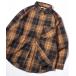 �V���c Flannel Check Shirt/�I�[�o�[�T�C�Y �I���u���`�F�b�N�V���c �l���`�F�b�N�V���c �l���V���c �����Y ���f�B�[�X