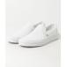 [VANS] туфли без застежки 7 белый мужской 