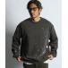  футболка тренировочный [WEB ограничение item ]SPLATTER USED SWEAT CREW: выставить соответствует краска принт б/у Like тренировочный /s блюдо te...