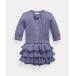  Ralph Lauren baby Mini кабель хлопок кардиган & юбка 