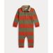  Ralph Lauren baby Polo Bear хлопок регби комбинезон 
