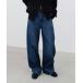  джинсы Twist cut wide straight denim pants / кручение cut широкий распорка Denim брюки мужской женский 