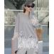 t�V���c LACE DOCKING LONG TEE/���[�X�h�b�L���O�����OT ���f�B�[�X