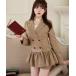[Belle Charme]Double Button Peplum Jacket женский 