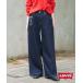  широкий брюки джинсы Denim Denim брюки Levi*s/ Levi's SLOBE специальный заказ CINCH WIDE LEG Denim брюки женский 