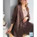 [classicalelf] длинный рукав туника X-LARGE Brown женский 