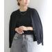 [La TOTALITE] вязаный ансамбль FREE черный женский 