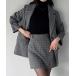  выставить шерсть Like проверка tailored jacket & мини-юбка ( in хлеб имеется )set женский 