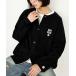  кардиган Mary Quant mary quant MARY QUANT × PUBLUX/ Mary Quant [ унисекс ] специальный заказ Logo распределение цвета вырез лодочкой вязаный кардиган ограничение...