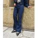  джинсы Denim Denim брюки кромка wave semi flair Denim брюки женский 